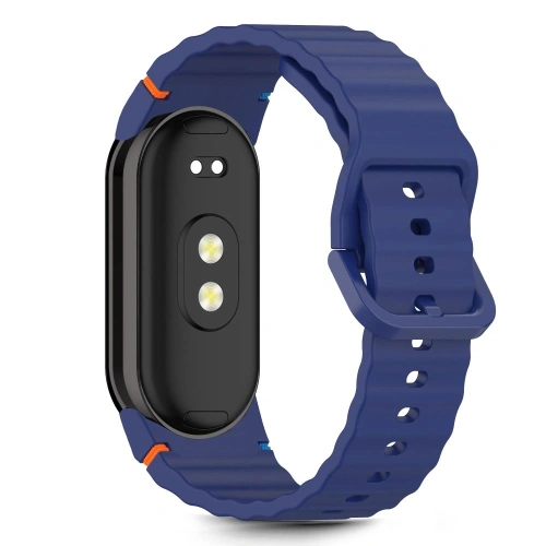 Pasek Tech-Protect Silicone Sport do Xiaomi Smart Band 8 / 9 / 10 / NFC Storm Blue