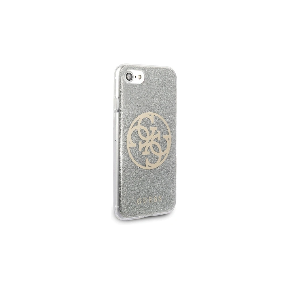 Hurtownia GSM - Etui Guess GUHCI8PCUGLLG Apple iPhone SE 2022/SE 2020/8/7 gri deschis/light grey hard case Glitter 4G Circle Logo - GUE527GRY - {ean13} - Hurt