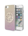 Etui Guess GUHCI8PCUGLPGG Apple iPhone SE 2022/SE 2020/8/7 růžovo-zlaté/gold pink tvrdé pouzdro Glitter Gradient 4G Circle Logo