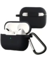 Silikonowe etui z karabińczykiem Bizon Case Headphone Silicone do Apple AirPods Pro 2 czarne