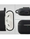 Silikonowe etui z karabińczykiem Bizon Case Headphone Silicone do Apple AirPods Pro 2 czarne