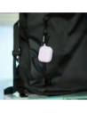 Silikonowe etui z karabińczykiem Bizon Case Headphone Silicone do Apple AirPods Pro 2 lawendowe