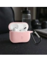 Silikonowe etui z karabińczykiem Bizon Case Headphone Silicone do Apple AirPods Pro 2 jasnoróżowe