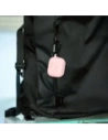 Silikonowe etui z karabińczykiem Bizon Case Headphone Silicone do Apple AirPods Pro 2 jasnoróżowe