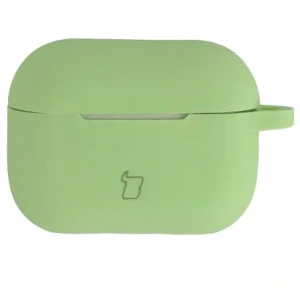 Silikonowe etui z karabińczykiem Bizon Case Headphone Silicone do Apple AirPods Pro 2 jasnozielone