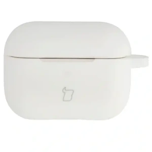 Silikonowe etui z karabińczykiem Bizon Case Headphone Silicone do Apple AirPods Pro 2 białe