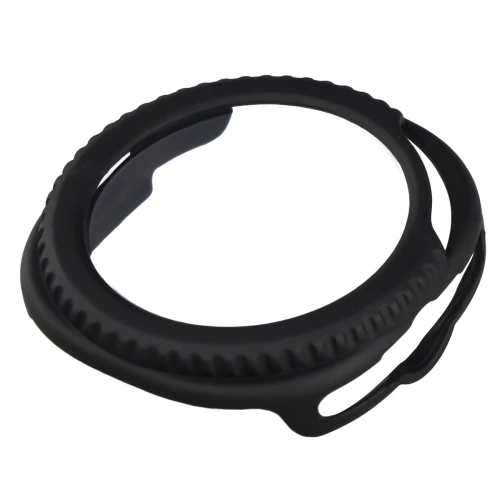 Etui ze szkłem do zegarka Bizon Case+Glass Watch do Samsung Galaxy Watch 8 Classic 46mm matowe czarne