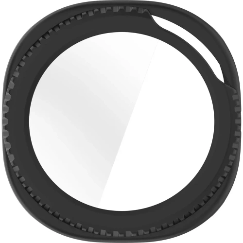 Etui ze szkłem do zegarka Bizon Case+Glass Watch do Samsung Galaxy Watch 8 Classic 46mm matowe czarne