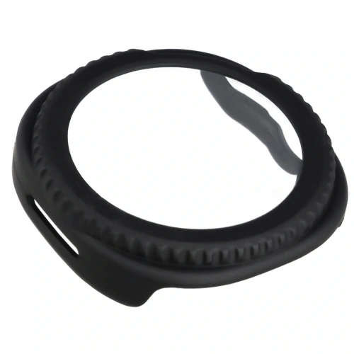 Etui ze szkłem do zegarka Bizon Case+Glass Watch do Samsung Galaxy Watch 8 Classic 46mm matowe czarne