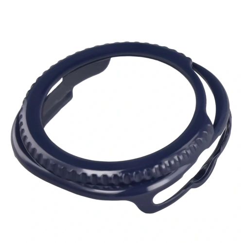 Etui ze szkłem do zegarka Bizon Case+Glass Watch do Samsung Galaxy Watch 8 Classic 46mm niebieskie