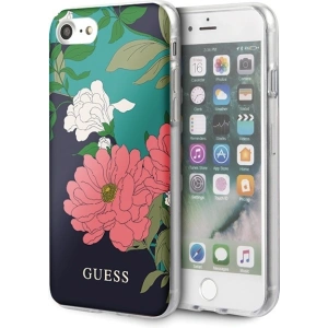 Etui Guess GUHCI8PCUTRFL01 Apple iPhone SE 2022/SE 2020/8/7 czarny/black N°1 Flower Collection Shiny