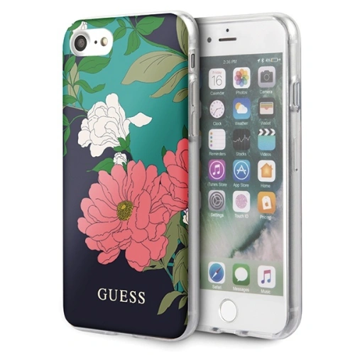 Etui Guess GUHCI8PCUTRFL01 Apple iPhone SE 2022/SE 2020/8/7 czarny/black N°1 Flower Collection Shiny