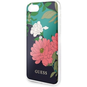 Etui Guess GUHCI8PCUTRFL01 Apple iPhone SE 2022/SE 2020/8/7 czarny/black N°1 Flower Collection Shiny