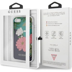 Etui Guess GUHCI8PCUTRFL01 Apple iPhone SE 2022/SE 2020/8/7 czarny/black N°1 Flower Collection Shiny