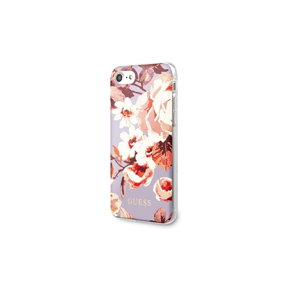 Hurtownia GSM - Etui Guess GUHCI8PCUTRFL02 Apple iPhone SE 2022/SE 2020/8/7 lila/lilac N°2 Flower Collection Shiny - GUE530LIC - {ean13} - Hurt