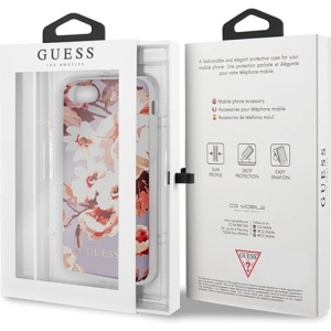 Hurtownia GSM - Etui Guess GUHCI8PCUTRFL02 Apple iPhone SE 2022/SE 2020/8/7 liliowy/lilac N°2 Flower Collection Shiny - GUE530LIC - {ean13} - Hurt