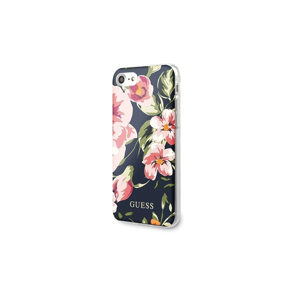 Hurtownia GSM - Etui Guess GUHCI8PCUTRFL03 Apple iPhone SE 2022/SE 2020/8/7 granátový/navy N°3 Flower Collection Shiny - GUE531NAV - {ean13} - Hurt