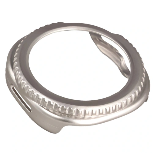 Etui ze szkłem do zegarka Bizon Case+Glass Watch do Samsung Galaxy Watch 8 Classic 46mm szampańskie