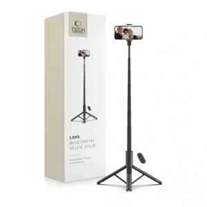 Kijek Tech-Protect L09S Bluetooth Selfie Stick Tripod Black