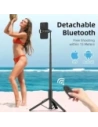 Kijek Tech-Protect L09S Bluetooth Selfie Stick Tripod Black