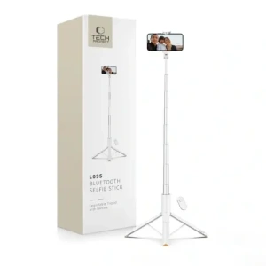 Kijek Tech-Protect L09S Bluetooth Selfie Stick Tripod White