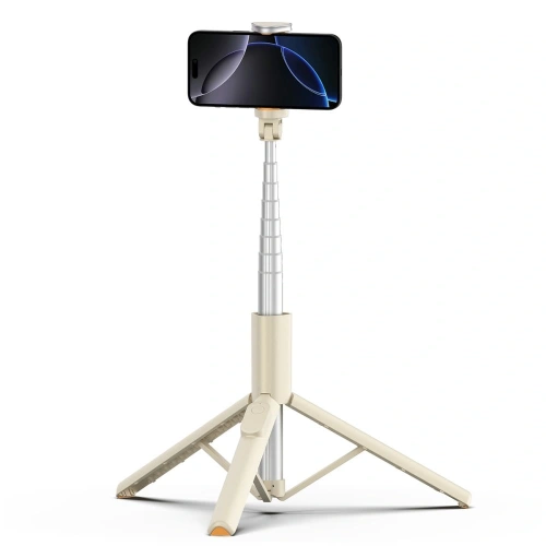 Kijek Tech-Protect L09S Bluetooth Selfie Stick Tripod Beige