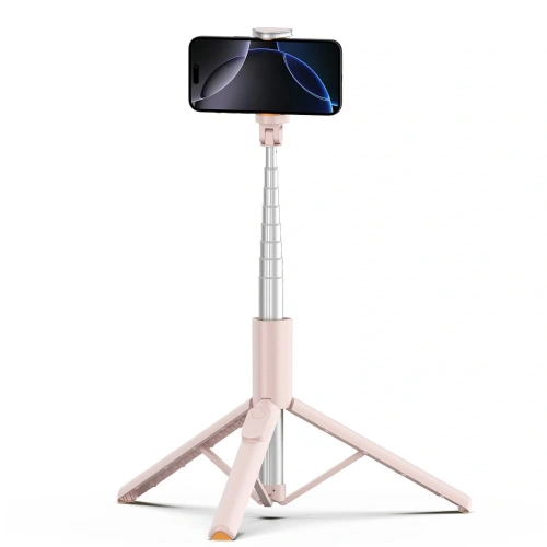 Kijek Tech-Protect L09S Bluetooth Selfie Stick Tripod Pink