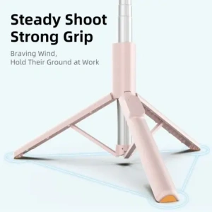 Kijek Tech-Protect L09S Bluetooth Selfie Stick Tripod Pink