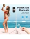 Kijek Tech-Protect L09S Bluetooth Selfie Stick Tripod Pink