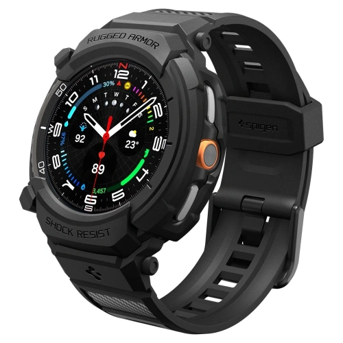 Etui Spigen Rugged Armor Pro do Samsung Galaxy Watch 8 Classic 46mm Matte Black