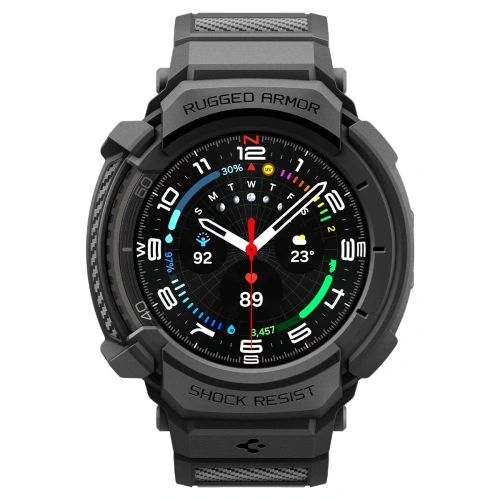 Etui Spigen Rugged Armor Pro do Samsung Galaxy Watch 8 Classic 46mm Matte Black