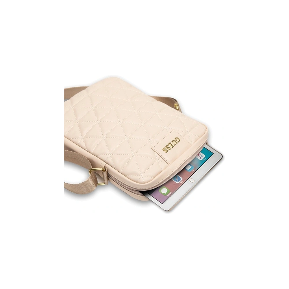 Hurtownia GSM - Torba Guess GUTB10QLPK 10" růžová/pink prošívaná taška na tablet - GUE533PNK - {ean13} - Hurt