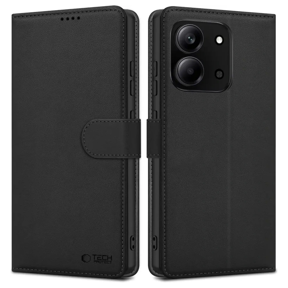 Etui z klapką Tech-Protect Wallet do Xiaomi Redmi 15c Black