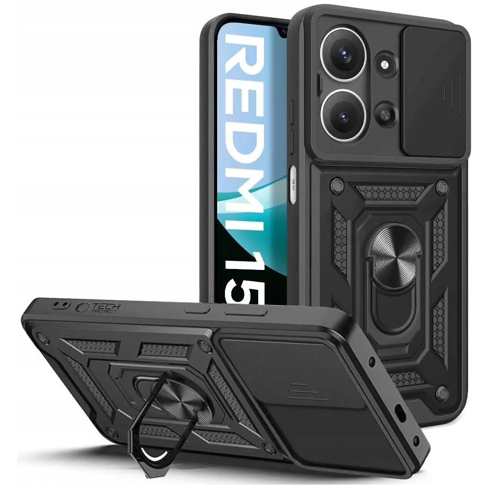 Etui Tech-Protect Camshield Pro do Xiaomi Redmi 15c Black