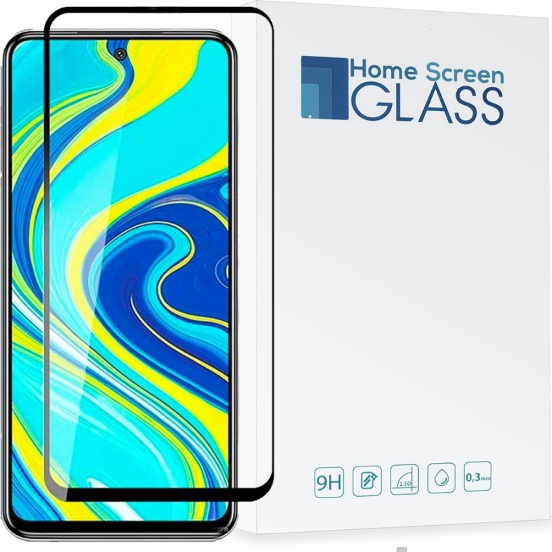 Home Screen Glass Distributor - 5903068635106 - HSG234BLK - Home Screen Glass Redmi Note 9S/9 Pro/9 Pro Max 3D Black - B2B homescreen