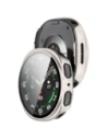 Etui ze szkłem do zegarka Bizon Case+Glass Watch do Samsung Galaxy Watch 8 40mm szampańskie