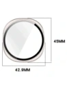 Etui ze szkłem do zegarka Bizon Case+Glass Watch do Samsung Galaxy Watch 8 40mm szampańskie
