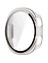Etui ze szkłem do zegarka Bizon Case+Glass Watch do Samsung Galaxy Watch 8 40mm szampańskie