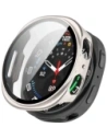 Etui ze szkłem do zegarka Bizon Case+Glass Watch do Samsung Galaxy Watch 8 40mm szampańskie