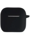 Silikonowe etui z karabińczykiem Bizon Case Headphone Silicone do Apple AirPods 4 czarne