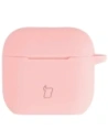 Silikonowe etui z karabińczykiem Bizon Case Headphone Silicone do Apple AirPods 4 jasnoróżowe