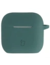 Silikonowe etui z karabińczykiem Bizon Case Headphone Silicone do Apple AirPods 4 ciemnozielone