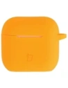 Silikonowe etui z karabińczykiem Bizon Case Headphone Silicone do Apple AirPods 4 marchewkowe
