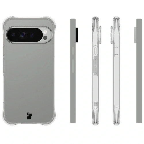 Etui + 2x szkło hartowane + szkiełko na obiektyw Bizon Case Clear Pack do Google Pixel 10 Pro XL