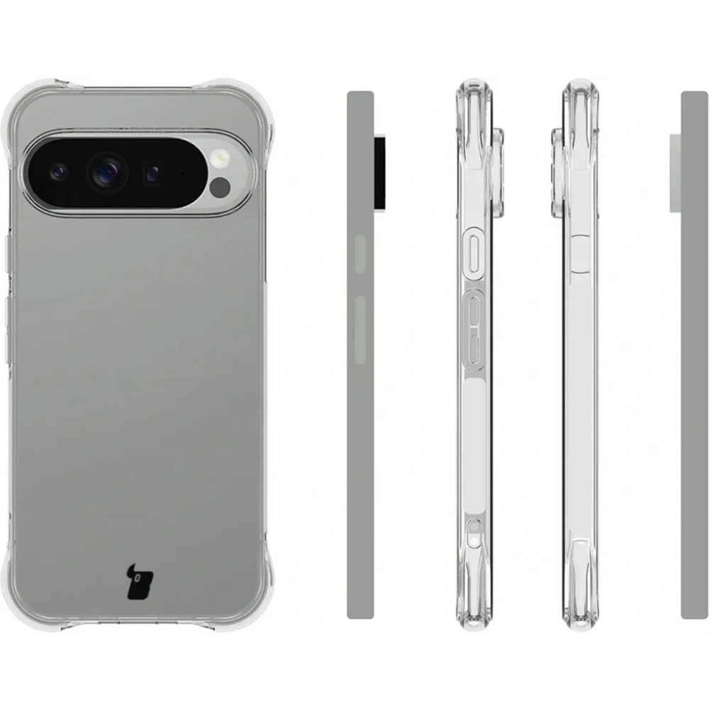 Etui + 2x szkło hartowane + szkiełko na obiektyw Bizon Case Clear Pack do Google Pixel 10 Pro XL Etui + 2x szkło hartowane + szkiełko na obiektyw Bizon Case Clear Pack do Google Pixel 10 Pro XL