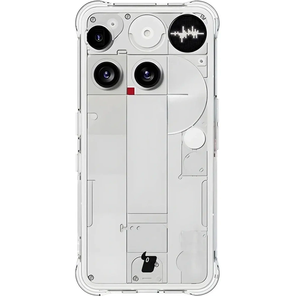 Elastyczne etui + 2x szkło hartowane Bizon Case Clear Pack do Nothing Phone (3)