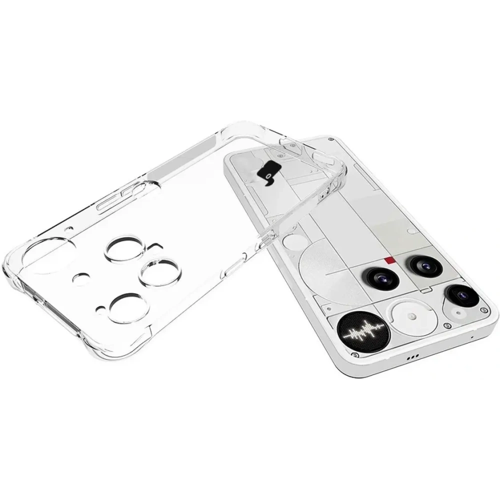 Elastyczne etui + 2x szkło hartowane Bizon Case Clear Pack do Nothing Phone (3)