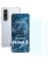 Elastyczne etui + 2x szkło hartowane Bizon Case Clear Pack do OnePlus Nord 5