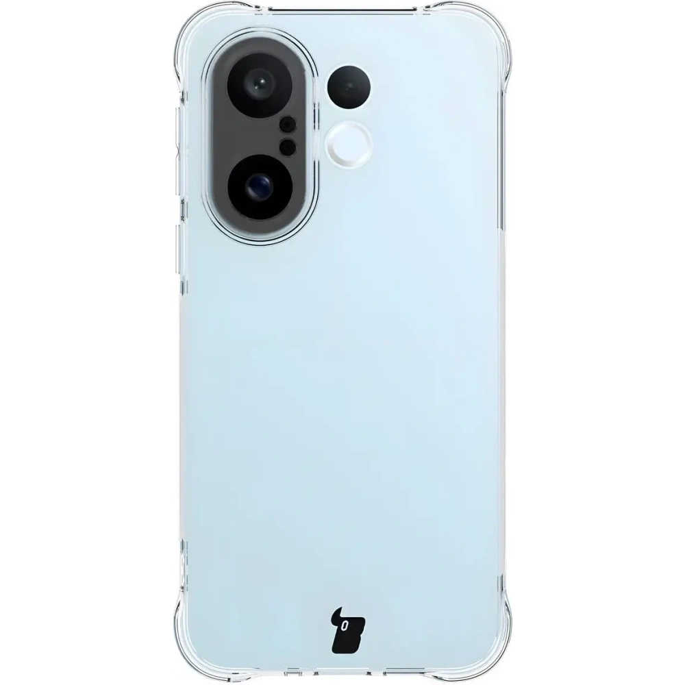 Elastyczne etui + 2x folia na ekran Bizon Case Clear Pack do Vivo X200 FE