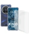 Elastyczne etui + 2x folia na ekran Bizon Case Clear Pack do Vivo X200 Pro
